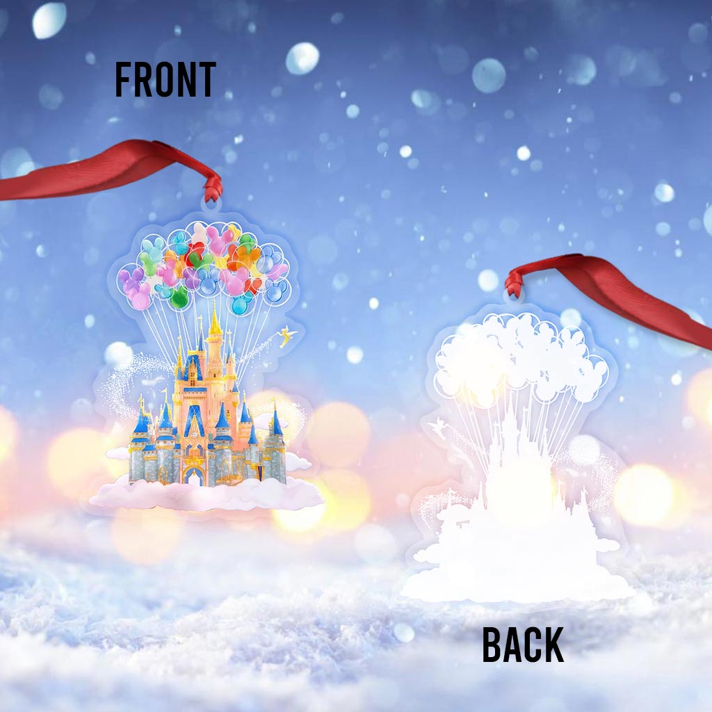 Magic Castle - Christmas Mouse Transparent Ornament