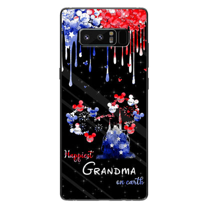 Happiest Grandma On Earth - Personalized Independence Day Phone Case