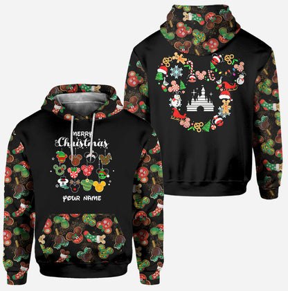 Merry Christmas - Personalized Mouse Hoodie and Leggings