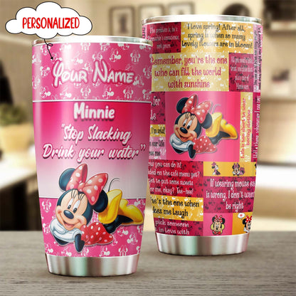 Drink Your Water - Personalized Mouse Tumbler 0823