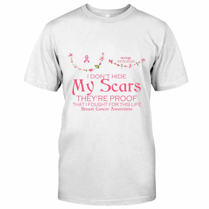 Breast Cancer Awareness Scars - Personalized T-shirt and Hoodie