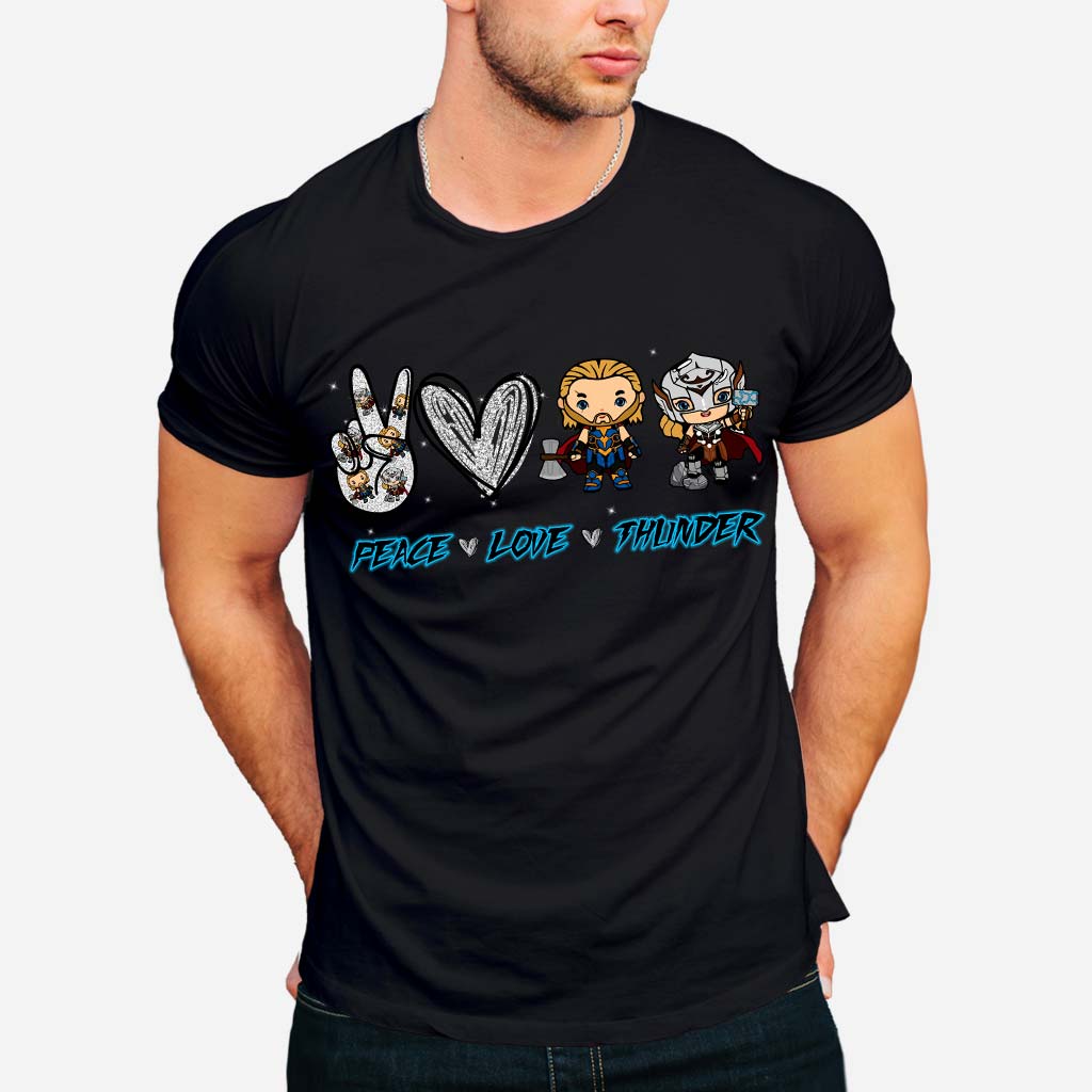 Peace Love Thunder - T-shirt and Hoodie