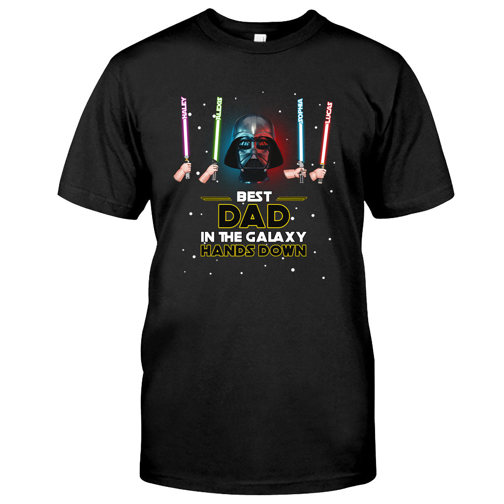 Best Dad In The Galaxy - Personalized The Force T-shirt and Hoodie
