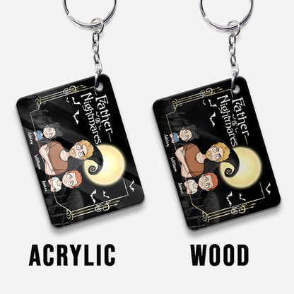 Father Mother Of Nightmares - Personalized Nightmare Keychain (Printed On Both Sides)
