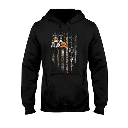 Love My Dogs - Personalized Independence Day Dog T-shirt and Hoodie