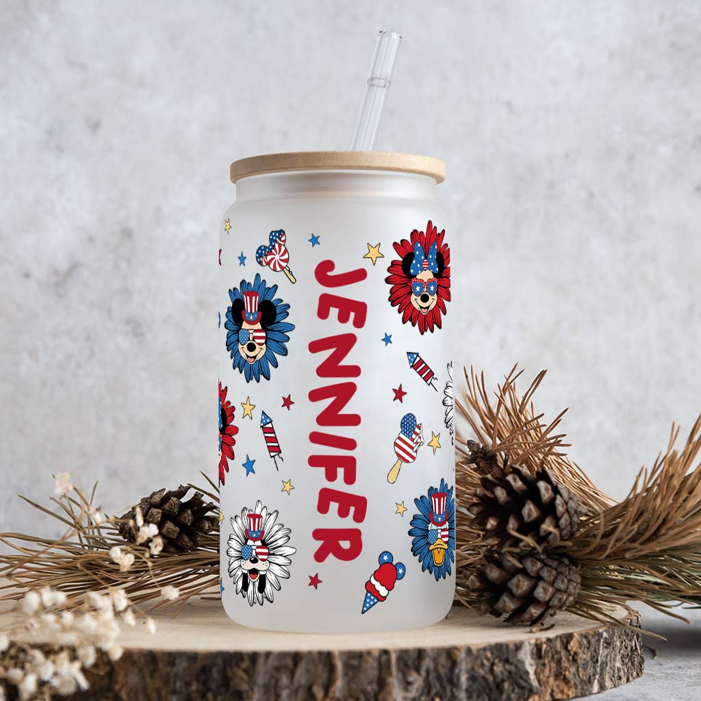 Mouse Ears - Personalized Mouse Can Glass