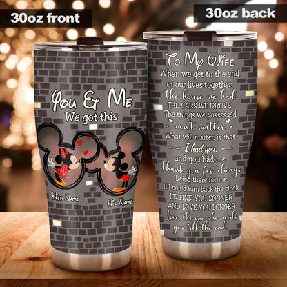 To My Wife - Personalized Mouse Tumbler