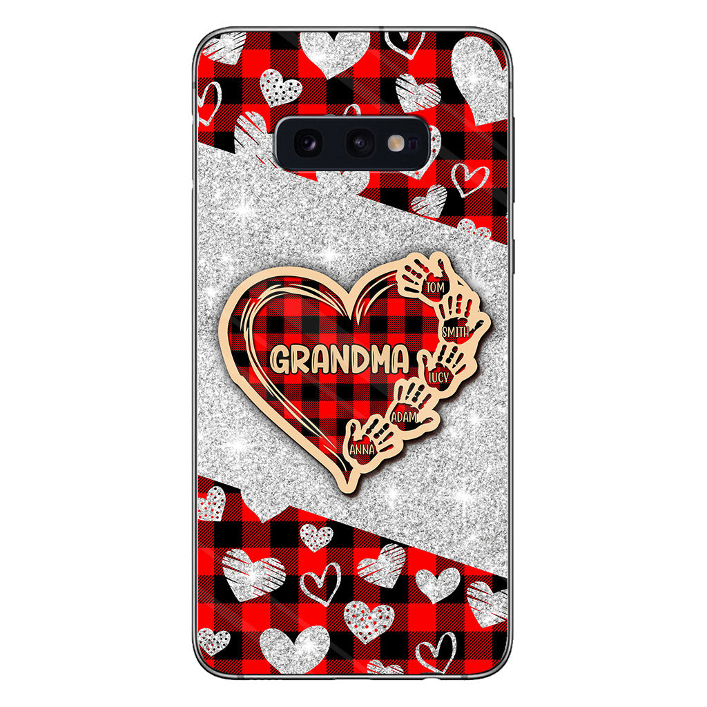 Valentine Heart Grandma - Personalized Grandma Phone Case