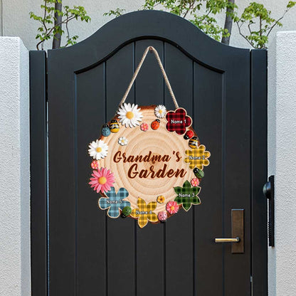 Grandma's Garden - Personalized Wood Sign