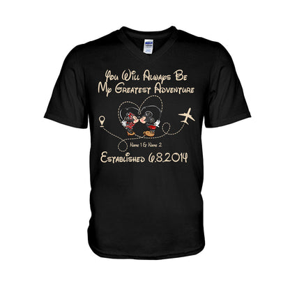 You'll Always Be My Greatest Adventure - Personalized Couple Mouse T-shirt and Hoodie