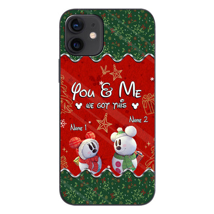 You & Me - Personalized Christmas Mouse Phone Case