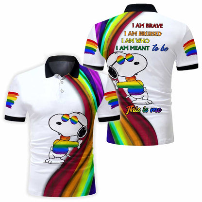 I Am Brave - LGBT Support Polo Shirt