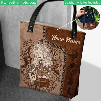 Pour Yourself A Cup Of Ambition - Personalized Tote Bag