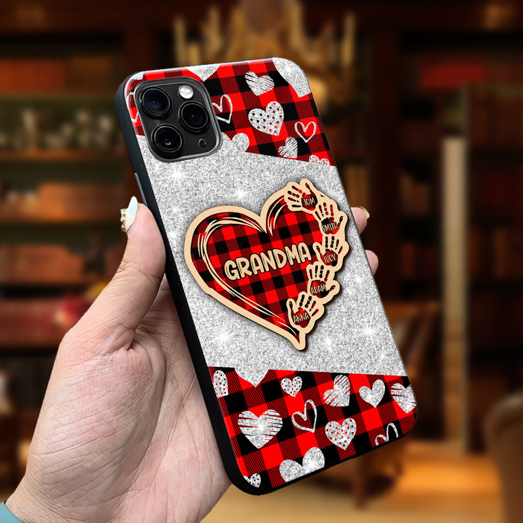 Valentine Heart Grandma - Personalized Grandma Phone Case