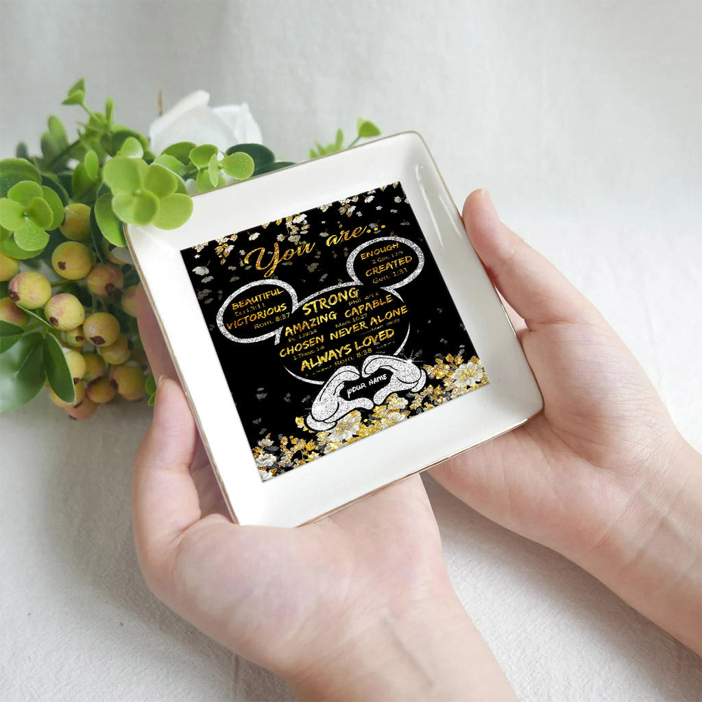 God Says You Are - Personalized Mouse Jewelry Dish