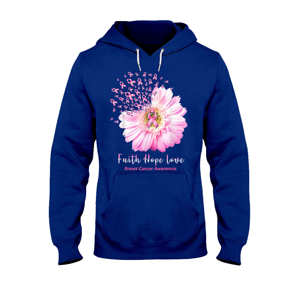 Faith Hope Love Breast Cancer Awareness T-shirt and Hoodie 092021