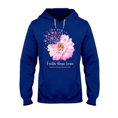 Faith Hope Love Breast Cancer Awareness T-shirt and Hoodie 092021