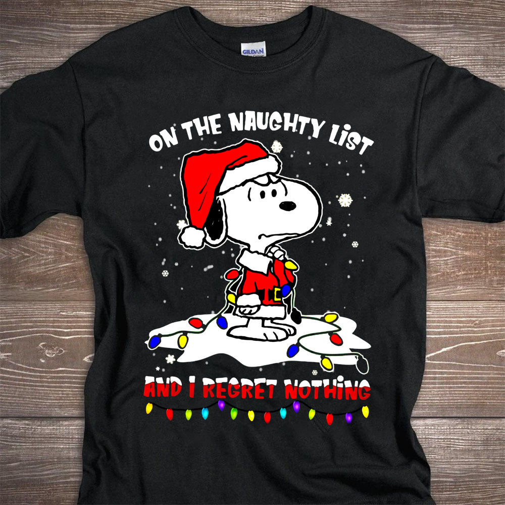 On The Naughty List T-shirt and Hoodie 0823