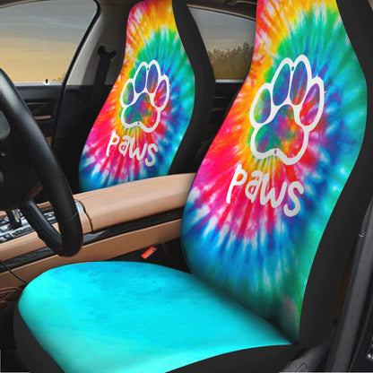 Swirl Pattern Tie Dye Dog Seat Covers 0622