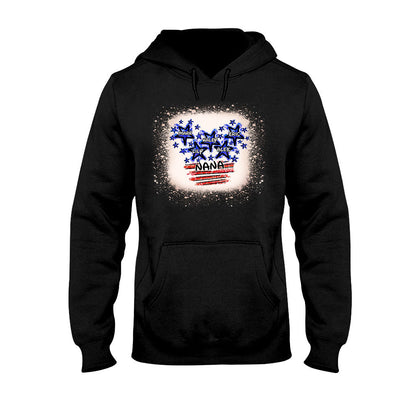 Stars And Stripes Nana - Personalized Independence Day Grandma T-shirt and Hoodie