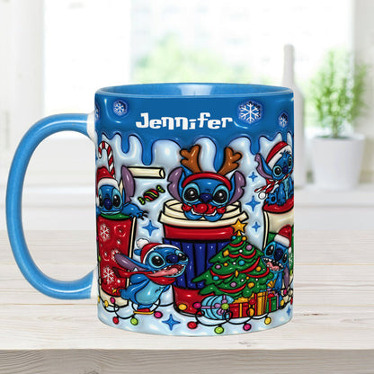 Merry Christmas - Personalized Ohana Accent Mug