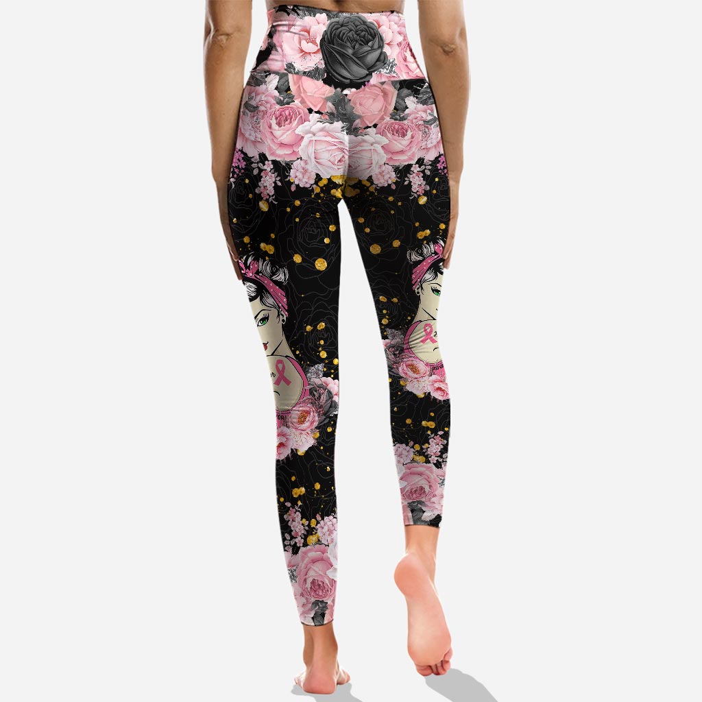 Not Today Cancer - Personalized Breast Cancer Awareness Hoodie and Leggings
