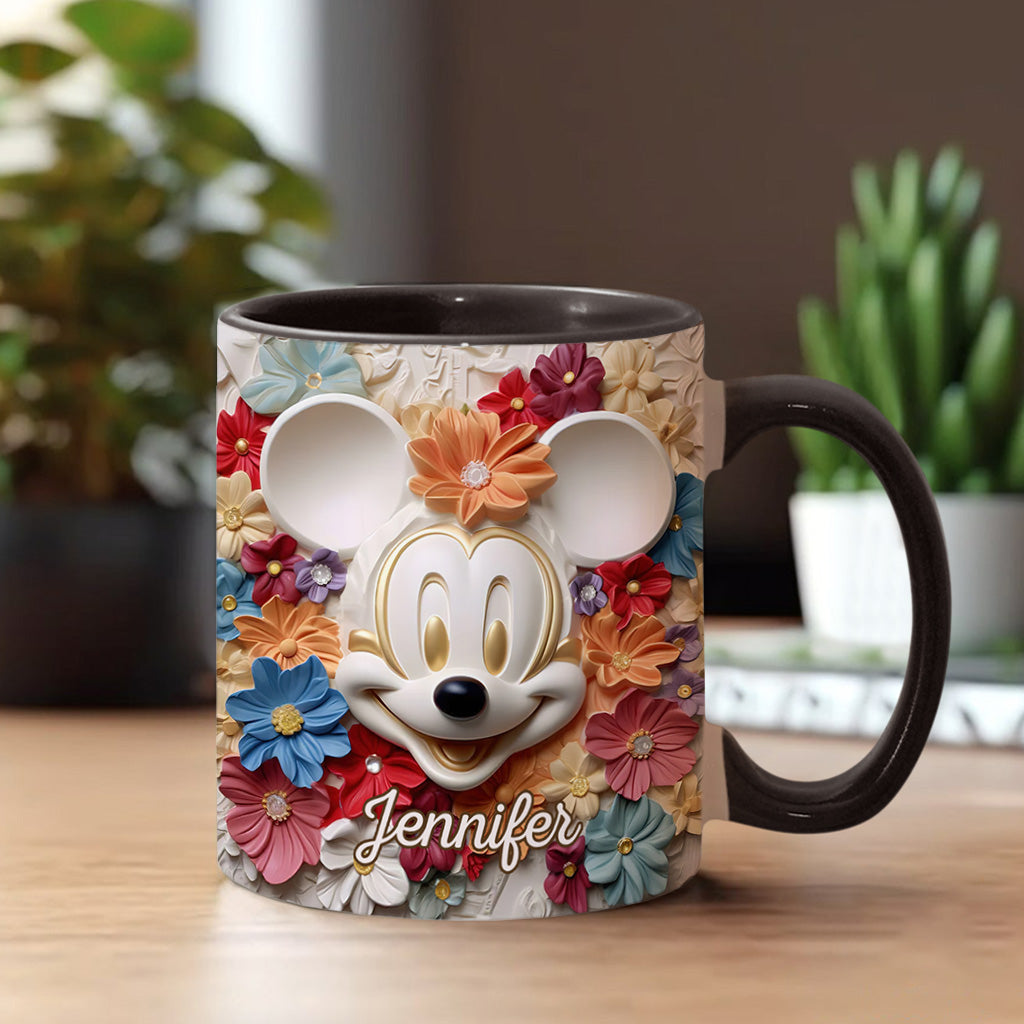 Magical Flowers - Personalized Mouse Accent Mug