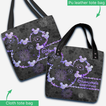 Grandma's Shopping - Personalized Mother's Day Grandma Tote Bag