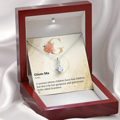 Grandma Definition On Mother's Day - Grandma Petite Ribbon Necklace 0921