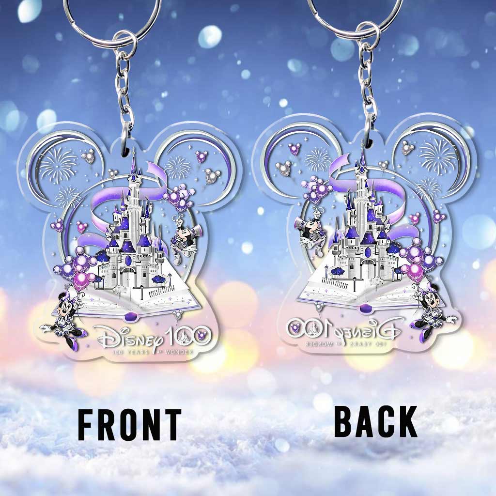 100 Years Of Wonder - Mouse Transparent Keychain