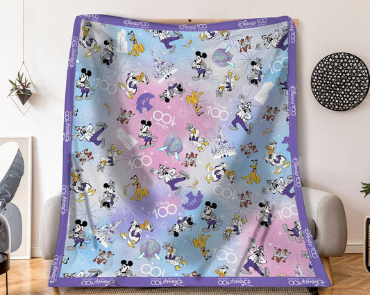 100 Years Anniversary Mouse Blanket 0523