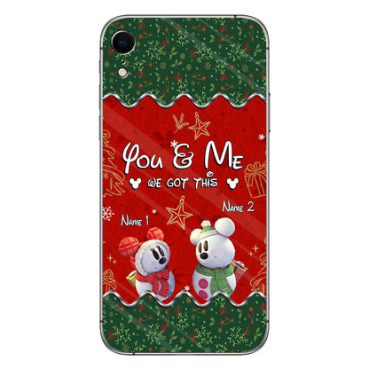 You & Me - Personalized Christmas Mouse Phone Case