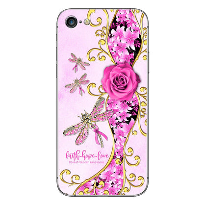 Faith Hope Love Breast Cancer Awareness Phone Case