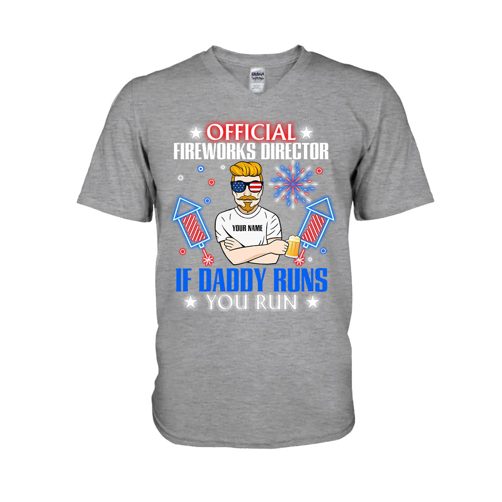 Official Fireworks Director - Personalized Independence Day Father T-shirt and Hoodie