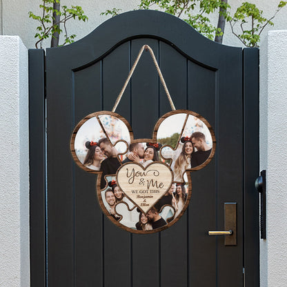 We Got This - Personalized Couple Mouse Wood Sign