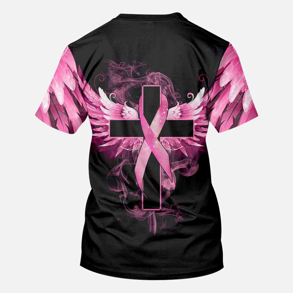 Breast Cancer True Cross Wings Breast Cancer Awareness All Over T-shirt and Hoodie