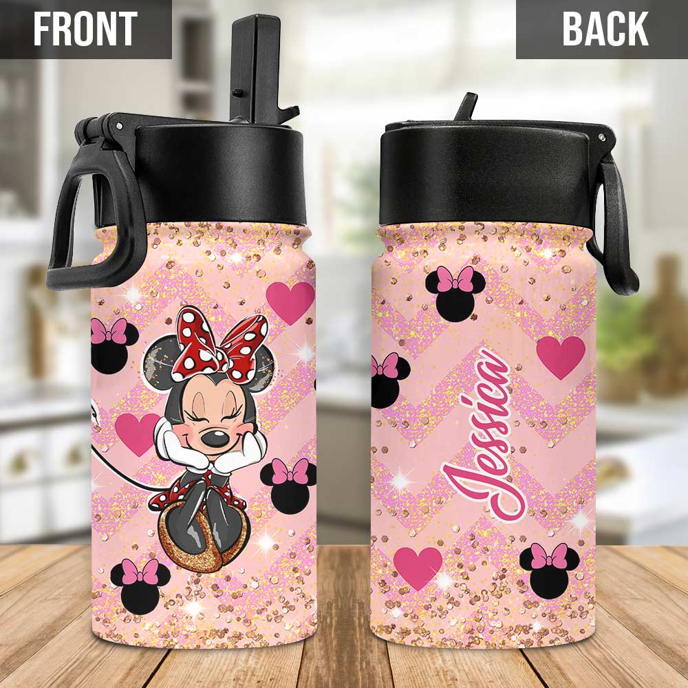 Magic Mouse Ears - Personalized Kids Water Bottle