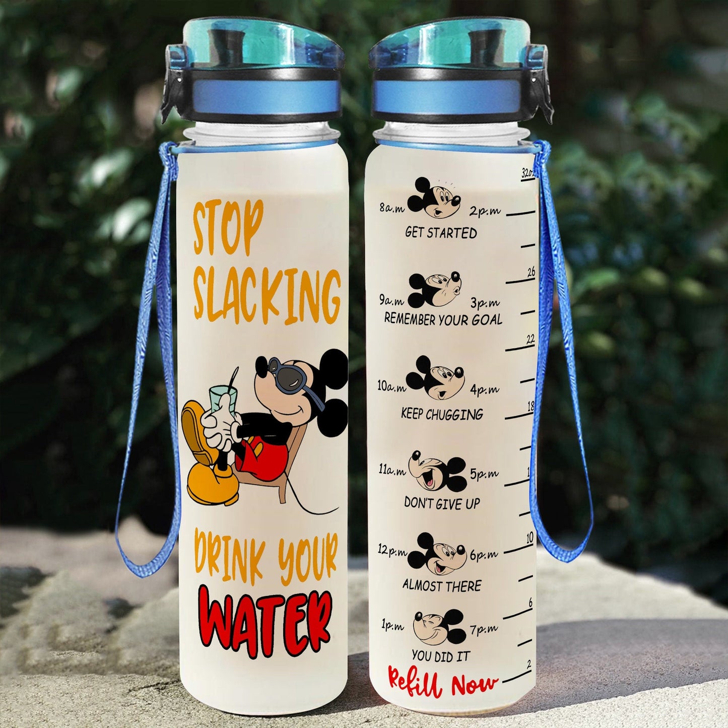 Stop Slacking Mouse Water Tracker Bottle 0523