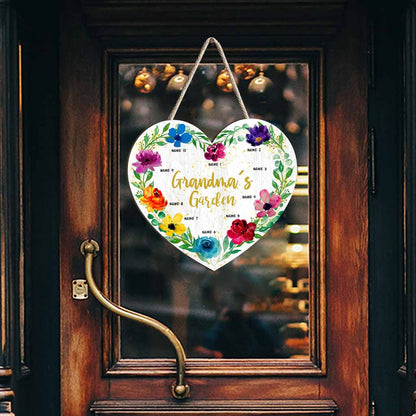 Grandma's Garden - Personalized Wood Sign