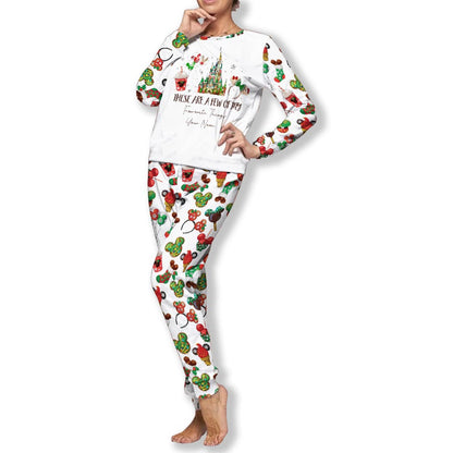These Are A Few Of My Favorite Things - Personalized Christmas Mouse Pajamas Set