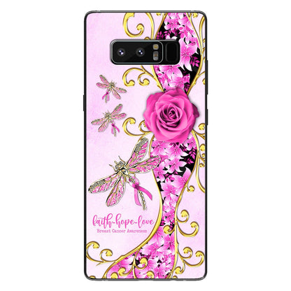 Faith Hope Love Breast Cancer Awareness Phone Case