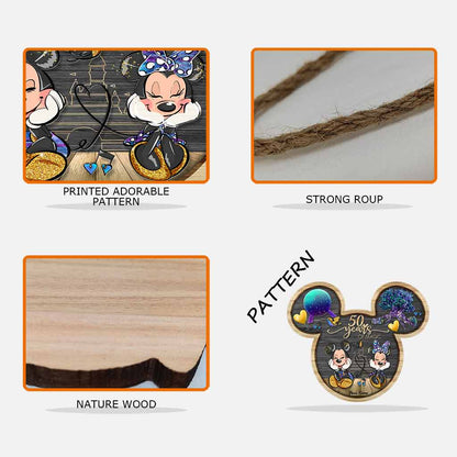 50 Years Of Magic - Personalized Mouse Wood Sign