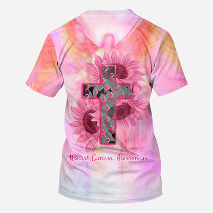 True Cross Faith Breast Cancer Awareness All Over T-shirt and Hoodie