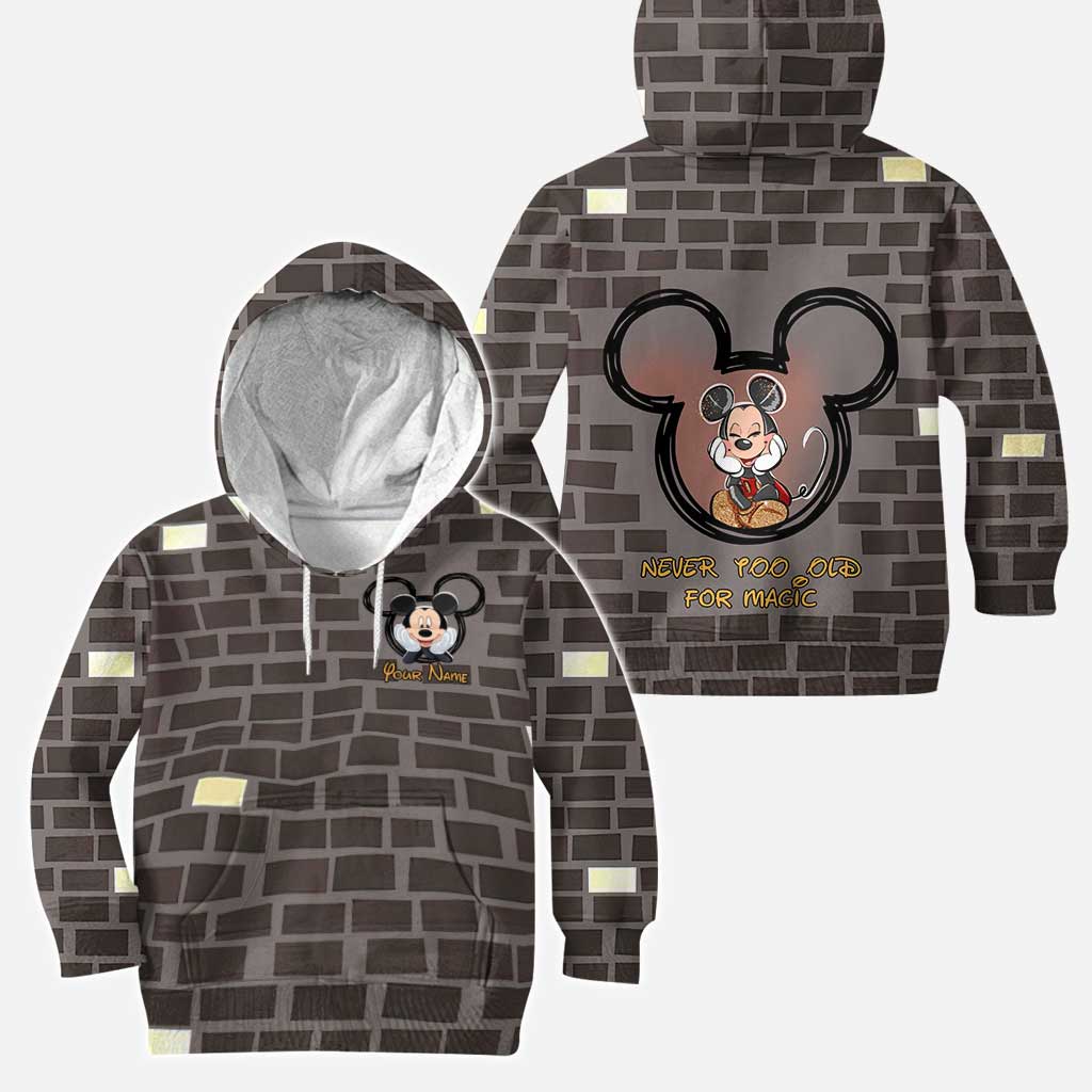 Never Too Old For Magic - Personalized Mouse Hoodie and Leggings