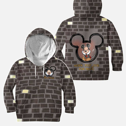 Never Too Old For Magic - Personalized Mouse Hoodie and Leggings