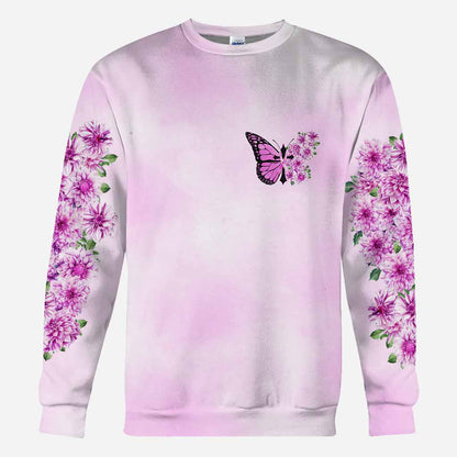 We Wear Pink for My Mom - Personalized Breast Cancer Awareness All Over T-shirt and Hoodie