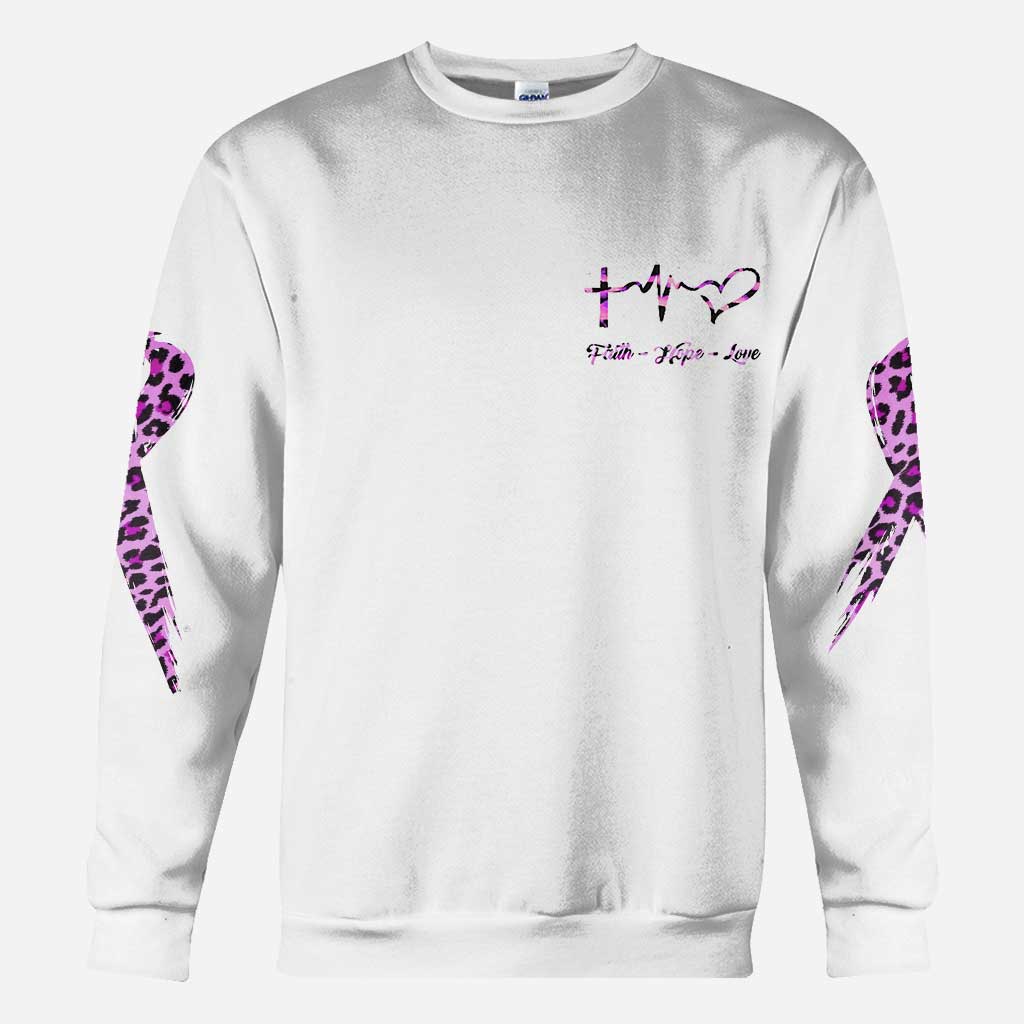 Breast Cancer Leopard Flag Breast Cancer Awareness All Over T-shirt and Hoodie