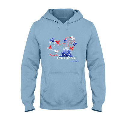 Happiest Grandma On Earth - Personalized Independence Day T-shirt and Hoodie