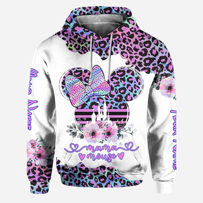 Mama Mouse Hologram - Personalized Mouse Hoodie and Leggings