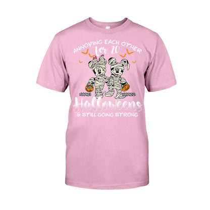 Annoying Each Other - Personalized Halloween Mouse T-shirt and Hoodie